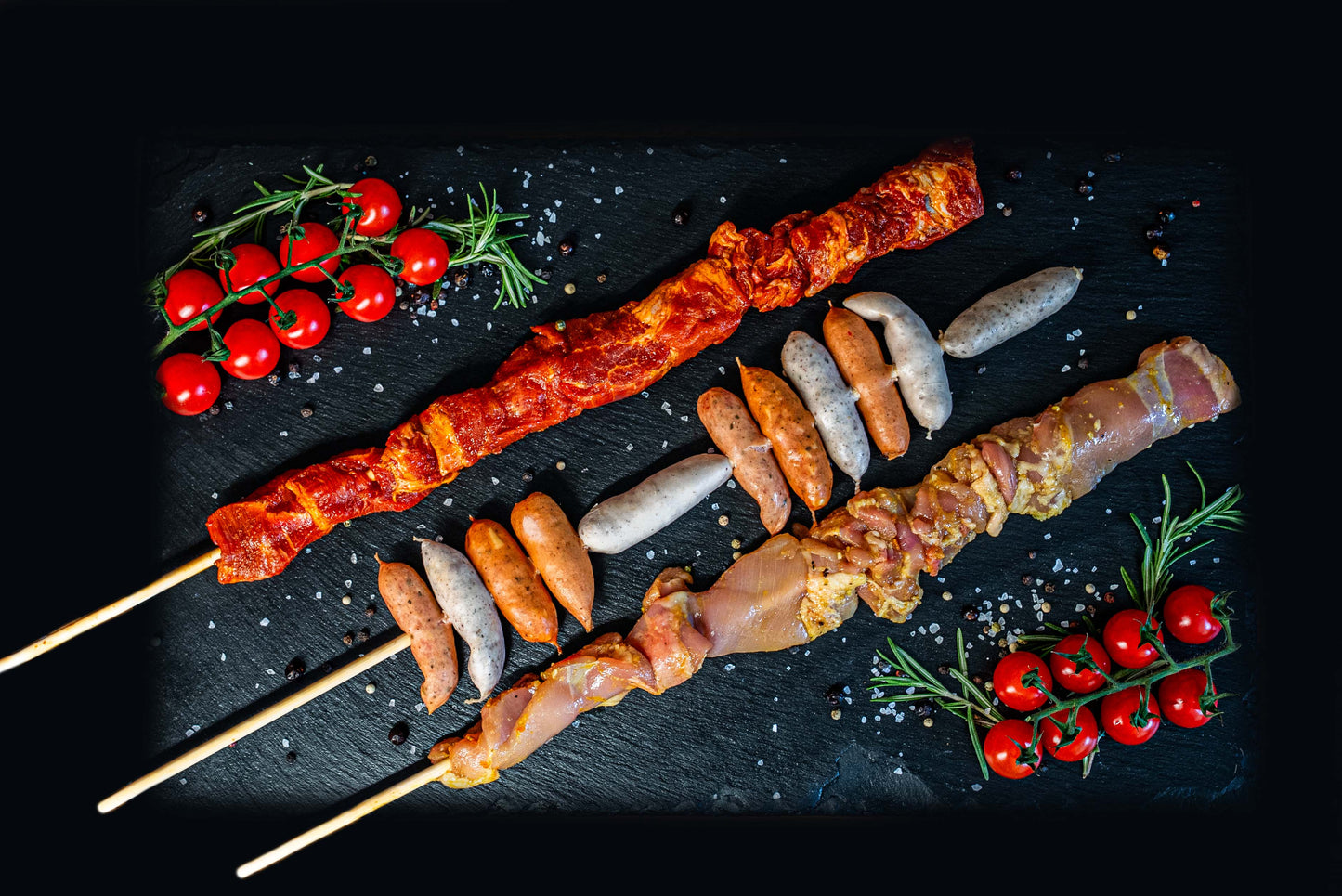Picknick 🧺 Korb inkl. Fleisch für 4 Personen